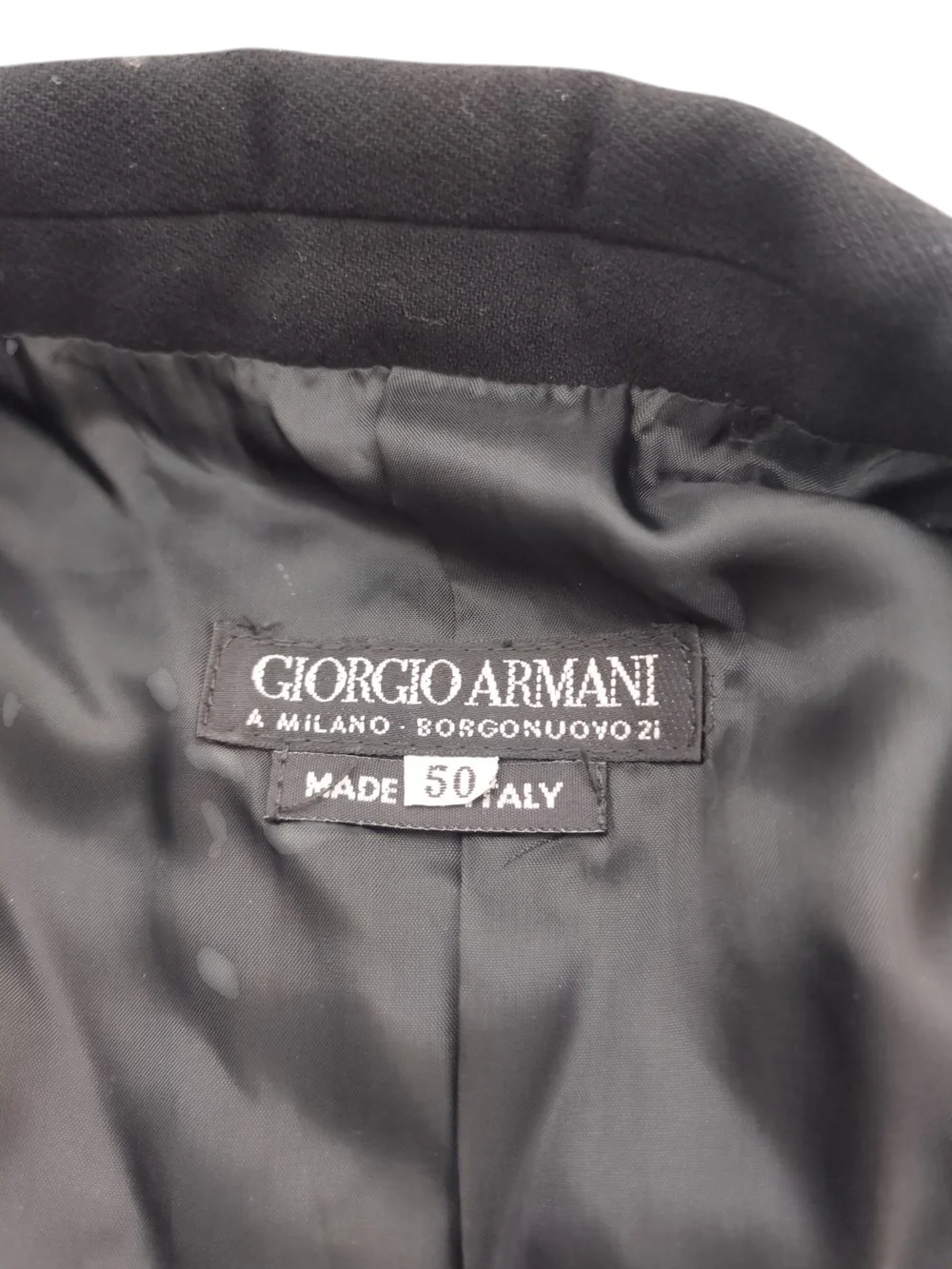 VINTAGE Giorgio Armani Black Label Borgo Nuovo 21 Blazer - Italy - Sz 50 (US 40) - Picture 2 of 9